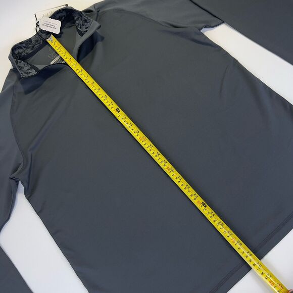 Swannies 1/4 Zip Mens XL Gray Repreve 23 Golf Performance Stretch Pullover Shirt - Picture 13 of 14